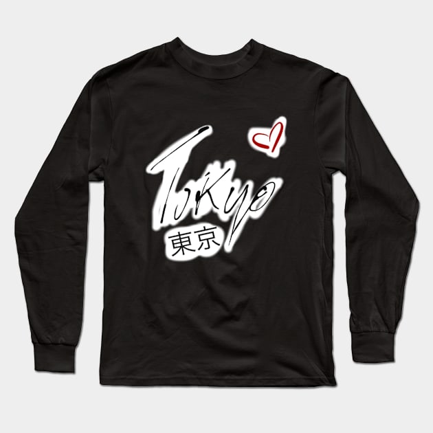 Tokyo Long Sleeve T-Shirt by JustNadia